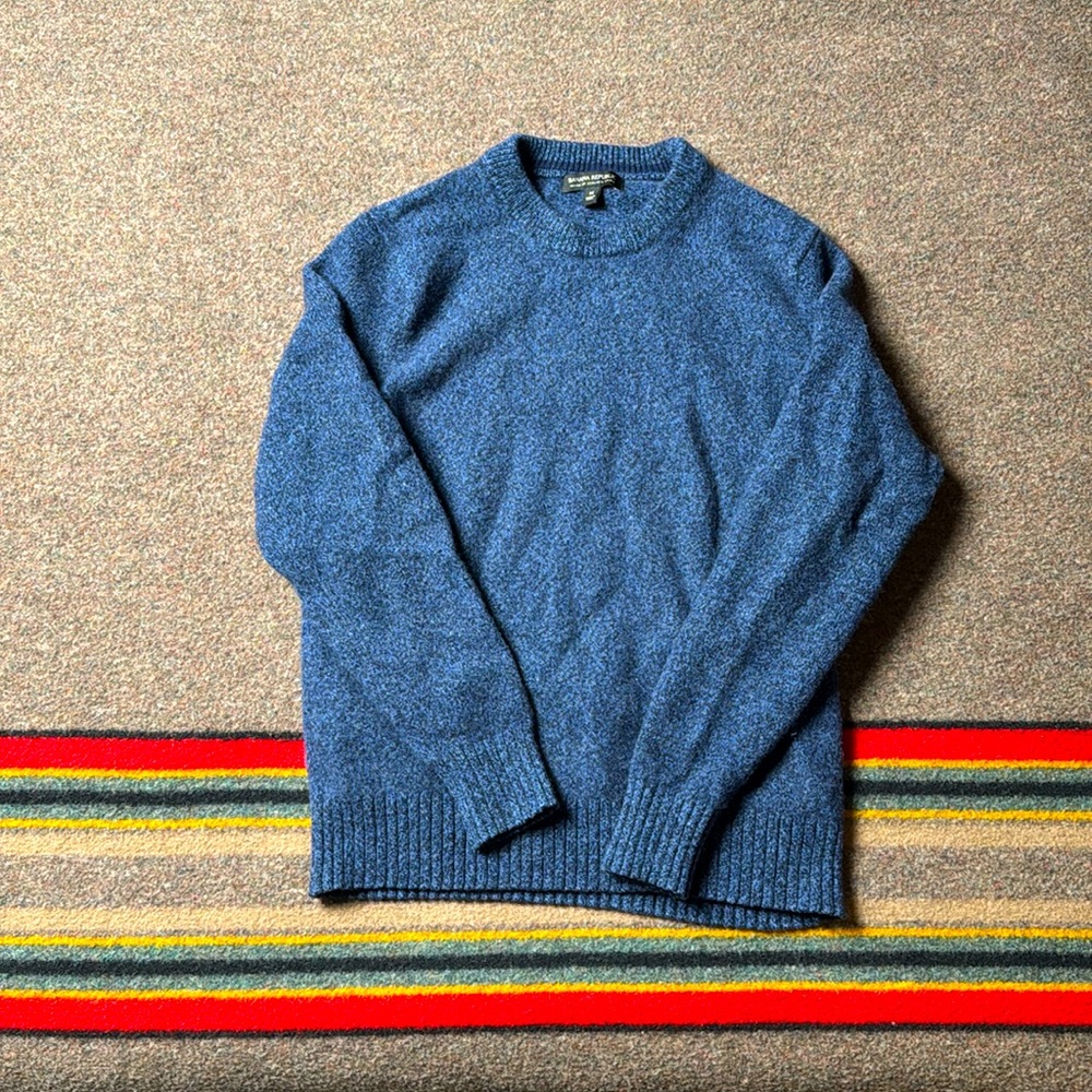 Banana Republic Blue Sweater Slim Fit Medium